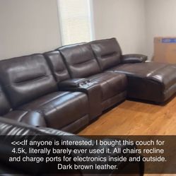 Brown Sectional