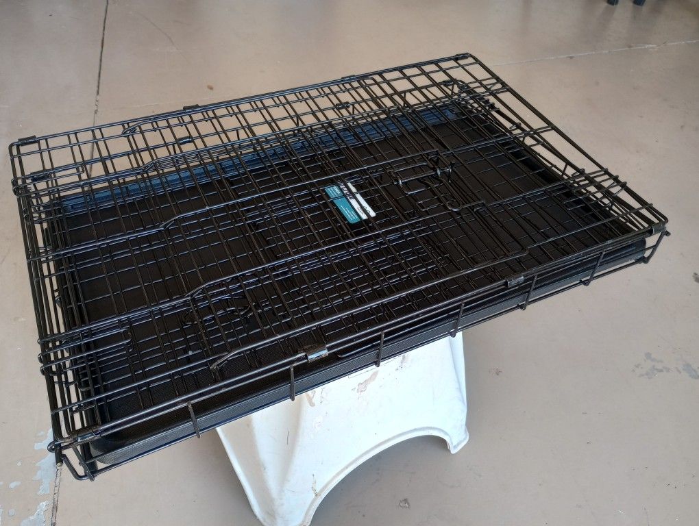 Amazon's Choice for Medium Folding Dog Pet Cage iCrate 1530DD Double Door
