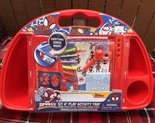 Spidey and friends sit and play activity tray