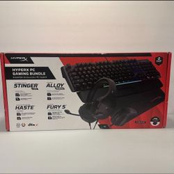 New & Sealed HyperX PC Gaming Bundle w/ Keyboard, Mouse, Mouse Pad & Headphones