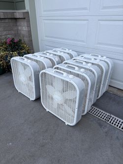 10x Lasko 20" Box Fans — Lot of 10, Tested & Working