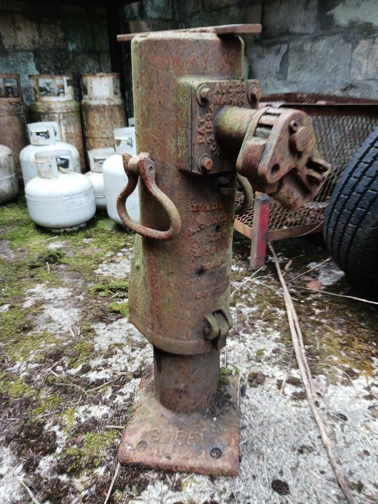 Vintage Pat. 1892 A.O. Norton 35 Ton Ratchet Bottle Jack Railroad Jack
