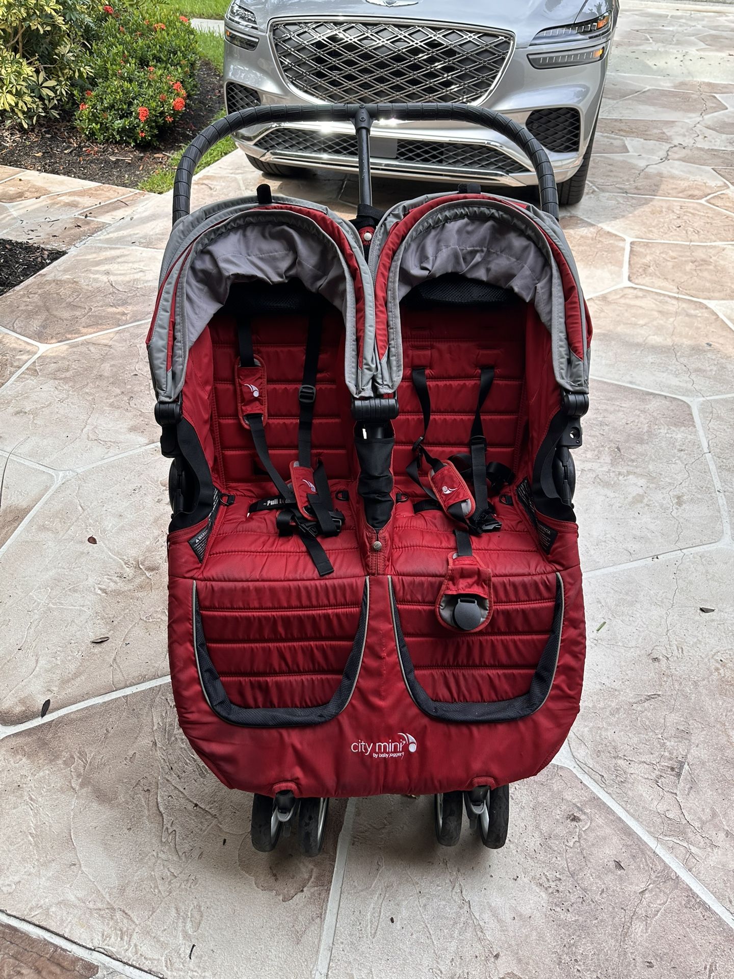 Baby Jogger City Mini 2 Double Stroller, Red