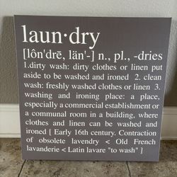 Laundry Room Wall Decor 