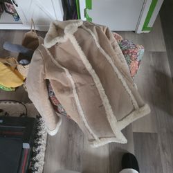 Wilson's Large Leather Jacket W/fur