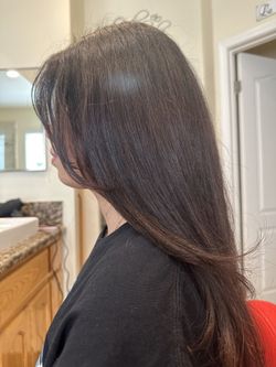 Curtain Bangs and a Trim 