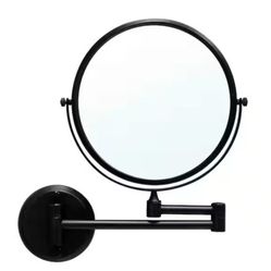 MODONA
8 in. Two-Sided 1X and 3X Brass Magnifying Wall-Mounted Makeup Mirror in Rubbed Bronze