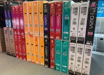Tv 55-85 $198-798 free delivery $55 down Financing six month warranty $198-798