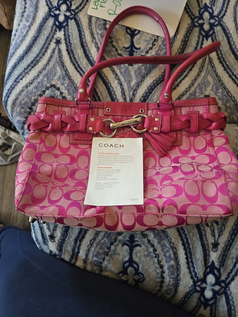 Pink Coach Purse