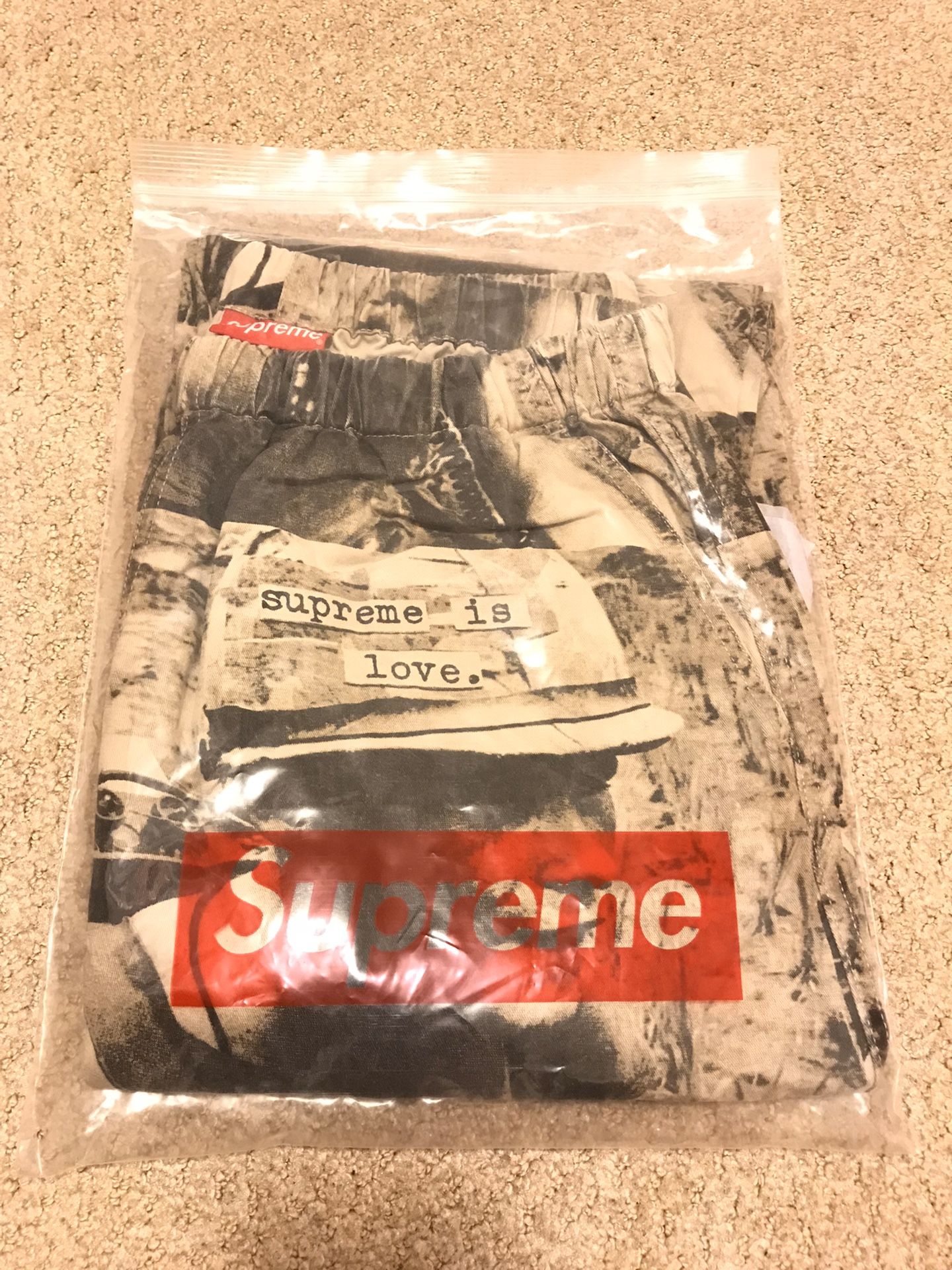 Supreme Is Love Skate Pant (Stone) Size Large