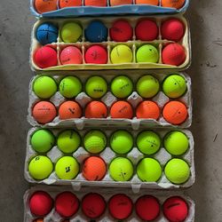 5 Dozen Neon Matte Finish Golf Balls $50.