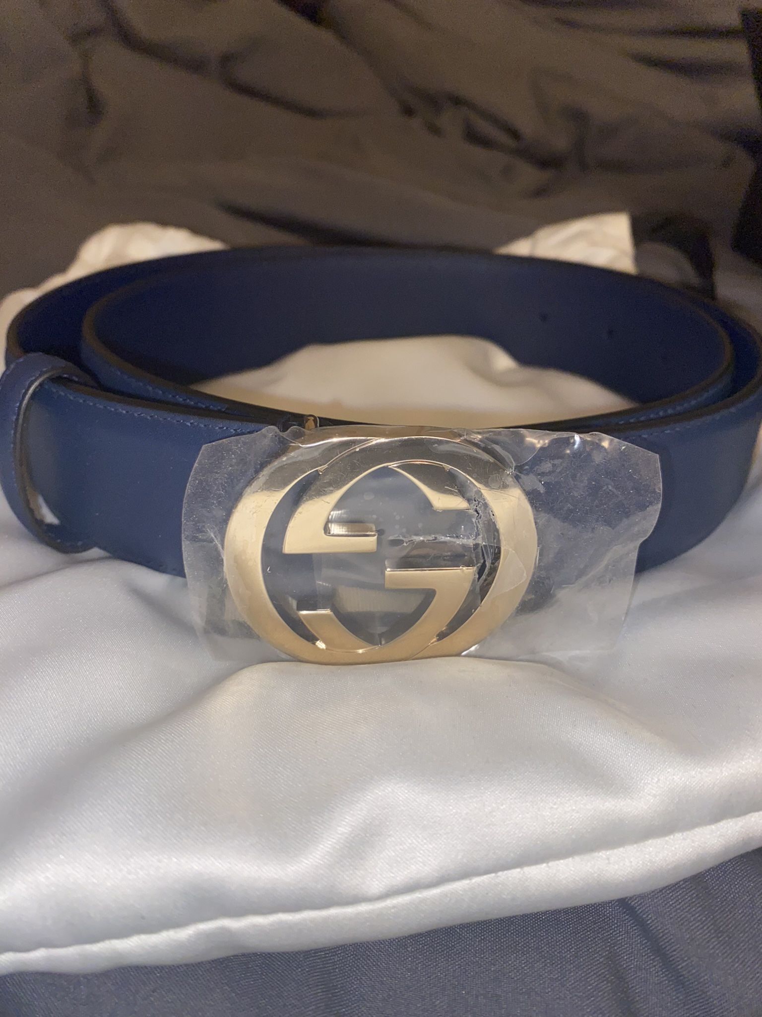 GUCCI belt Navy Blue