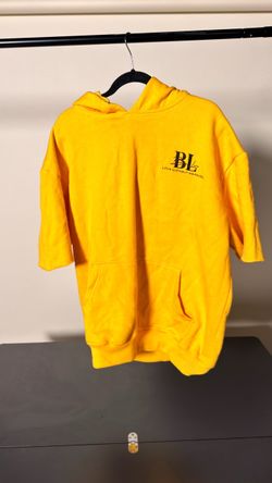 Broken Love BL Love Without Measure Yellow Oversized Graphic Hoodie