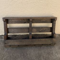 Wooden Wine Wall Holder 