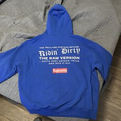 supreme x ugk royal blue hoodie 