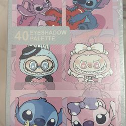 Stitch X Labubu - Eyeshadow Makeup Palette (40 Colors) 