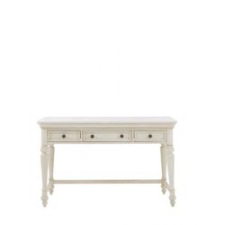 Samuel Lawrence Madison Desk Table in Antique White 52"x20" W/ Chair