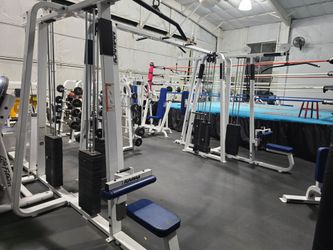 Icarian 6 Stack Jungle Gym Exercise Fitness Weight Machine Lat Pull Down / Seated Row