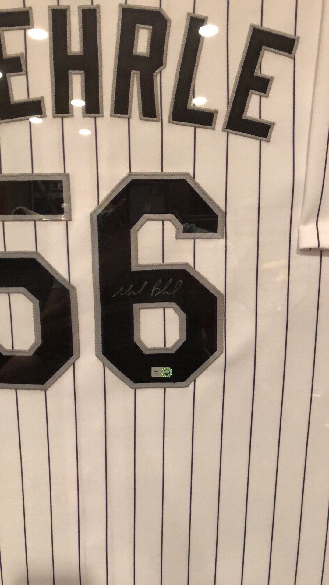 buehrle signed jersey