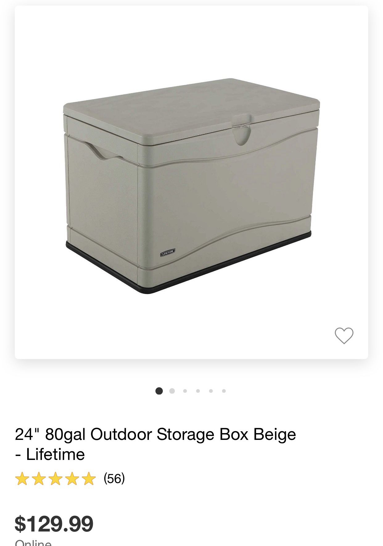 Outdoor Storage box- lifetime