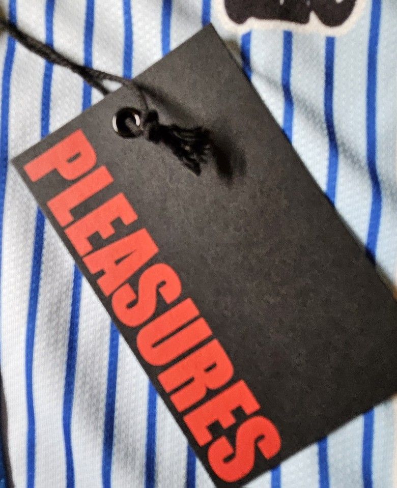 ウェア Pleasures x Shorty's Dream Goalie Shirt Pleasures x Shortys Dream Goalie Men's Jersey Men's T-Shirt Blue