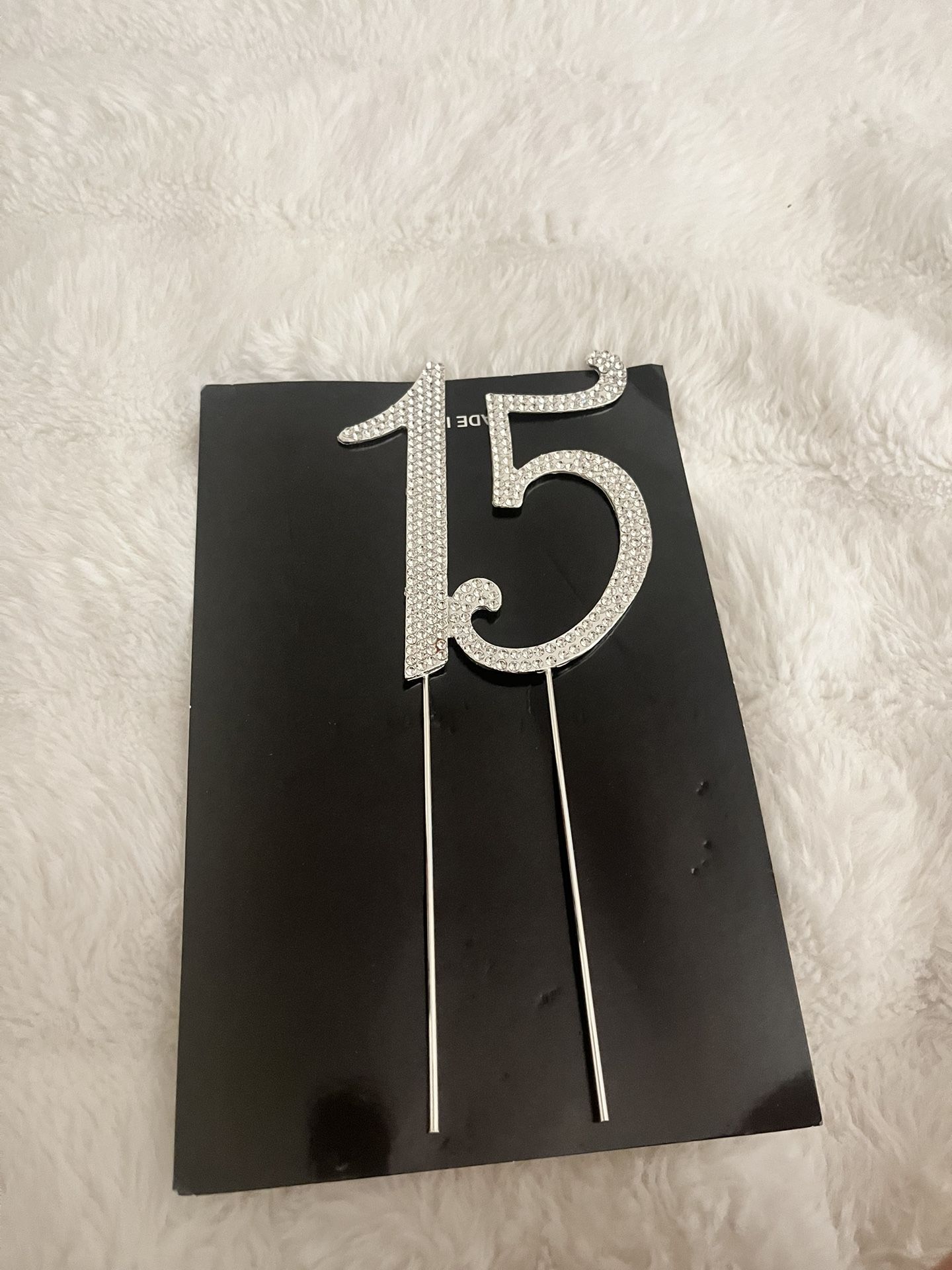 Rhinestone Cake Topper: 15