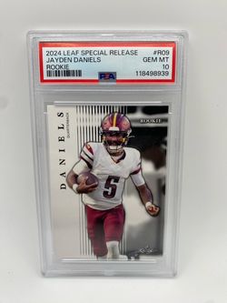 Jayden Daniels 2024 Leaf Special Release Rookie PSA 10