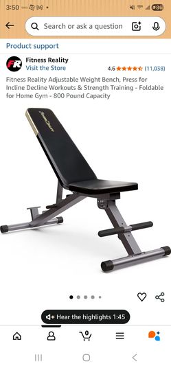 Incline bench used