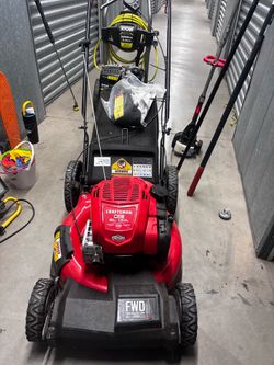Lawnmower and weed hack