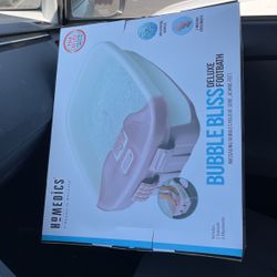 Homedics Bubble Bliss Deluxe Heated Massaging Foot Bath Spa Pink