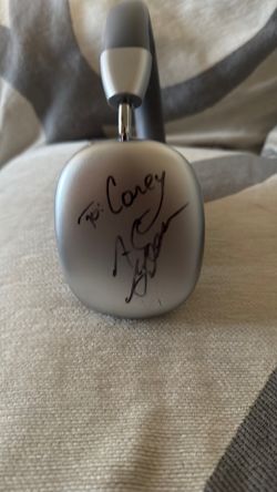 signed headphones from AC green to my brother