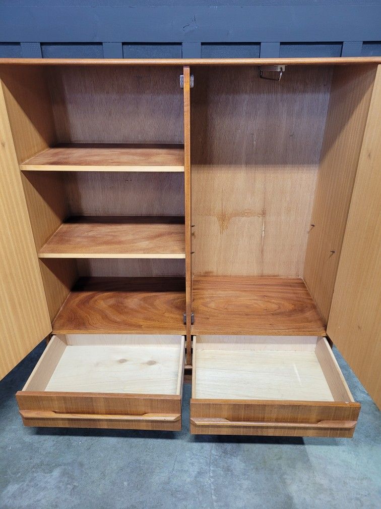 Danish Teak Mid Century Cabinet Collectibles & Art