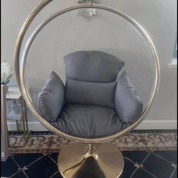 Gold egg chair