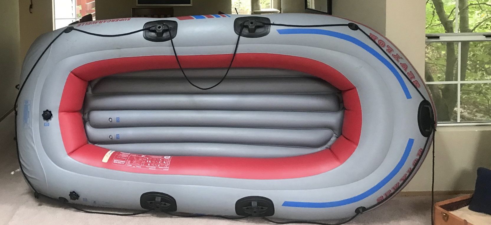 Four Person, Heavy Duty Inflatable Boat