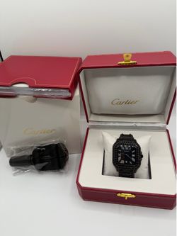 Black Cartier Watch