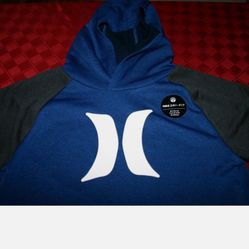 BOYS HURLEY NIKE DRI-FIT PULLOVER HOODIE JACKET BLUE YOUTH LARGE 983149-U3M NEW