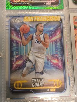 Stephen Curry Topps Chrome Basketball Card