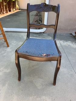Antique Handmade Wood Furniture Piece 1858 chair