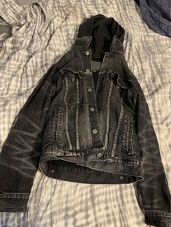 american eagle men jean jacket size small 