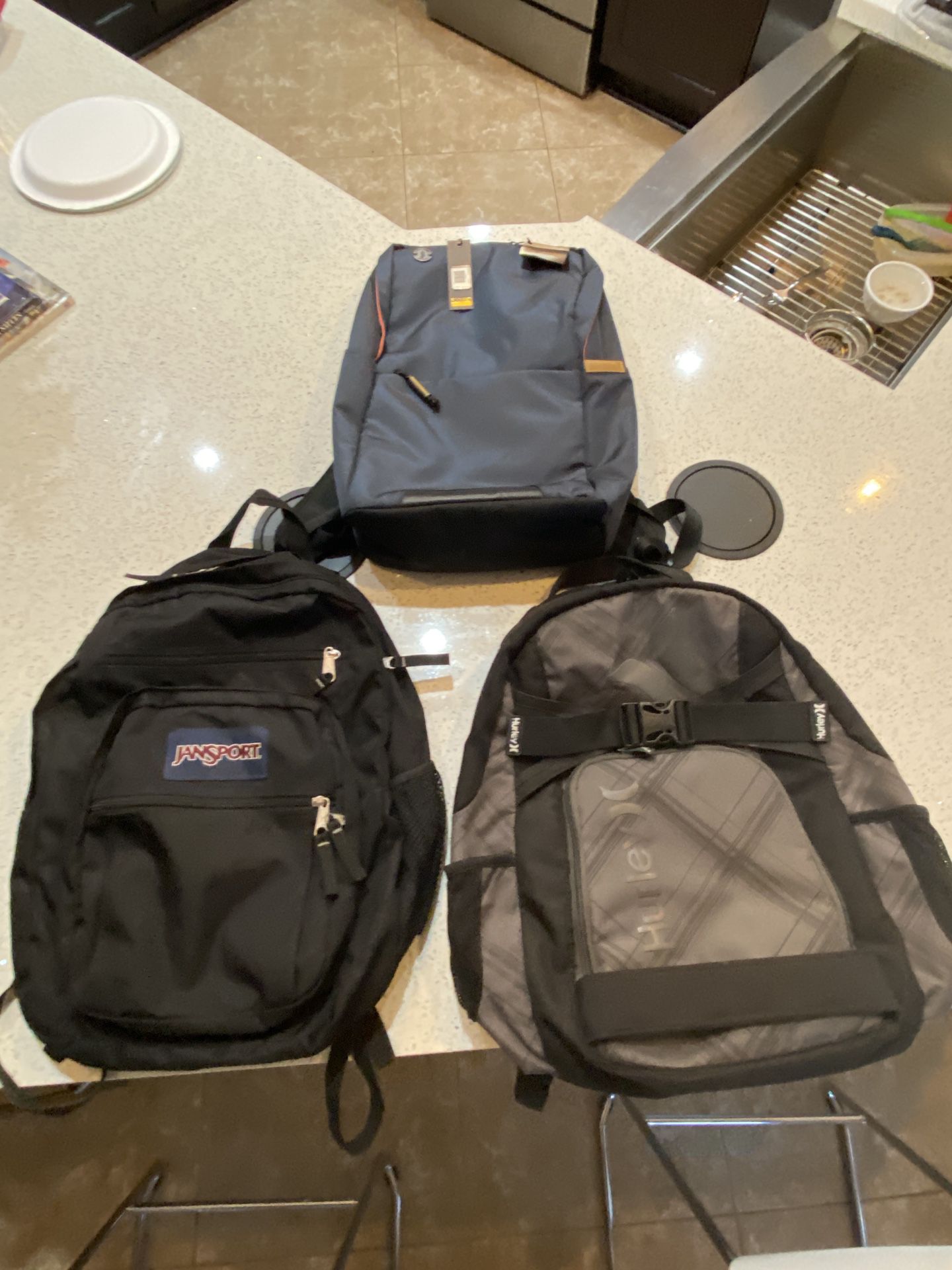 Jansport , Hurley , Focused space (new) backpacks 🎒 $30 each