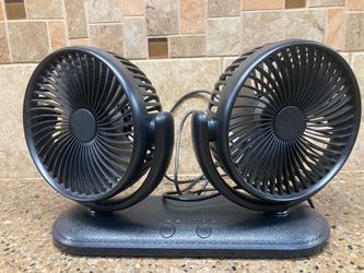 Portable Dual Head USB Powered Fans