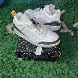 Jordan Spizike White Metallic Gold