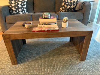 Rustic grey coffee table