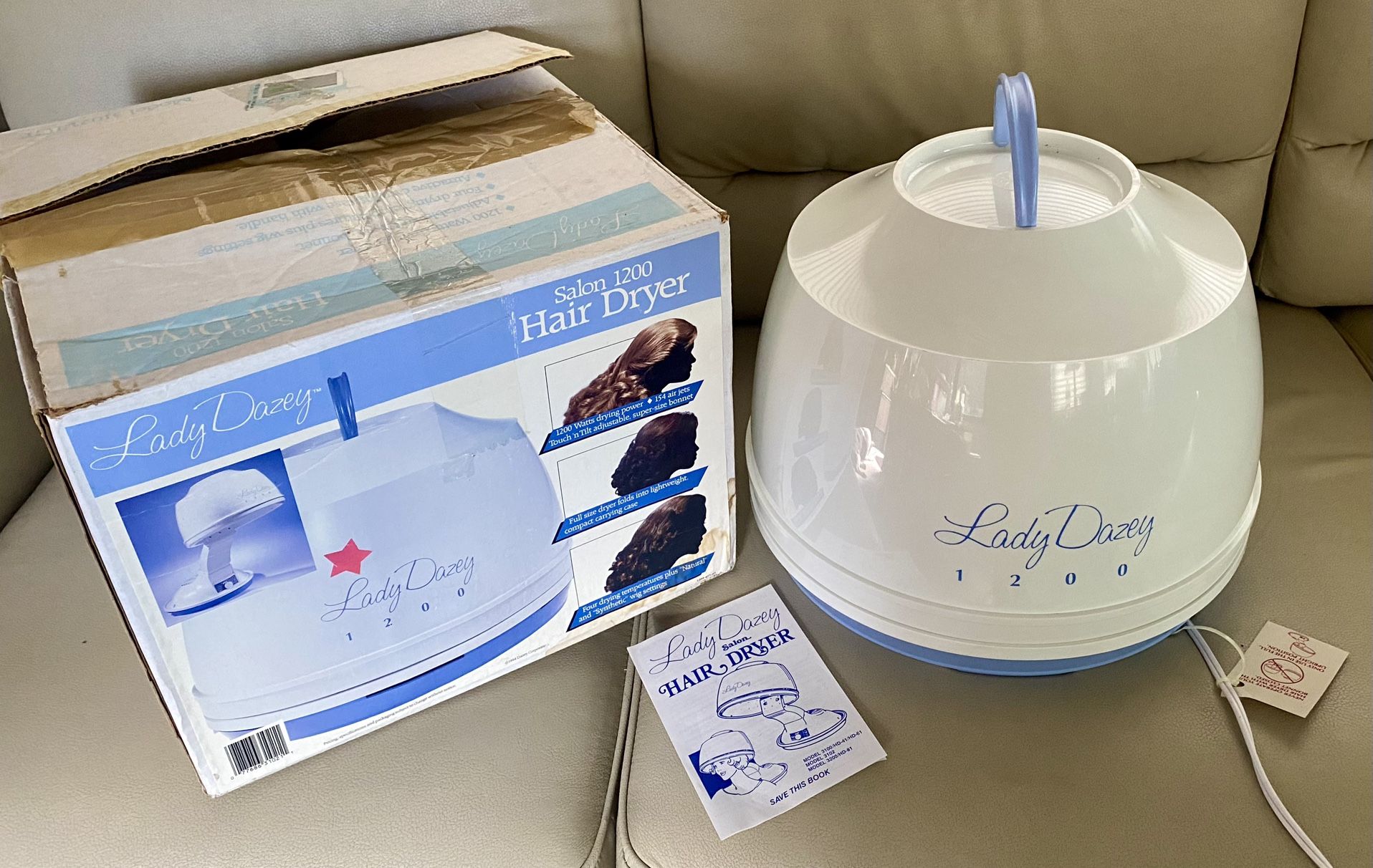 Vintage Lady Dazey Salon Hair & Wig Dryer Portable Table Top Bonnet Dryer Works Vintage Lady Dazey Hair Dryer Portable Table Top Original  main image 4