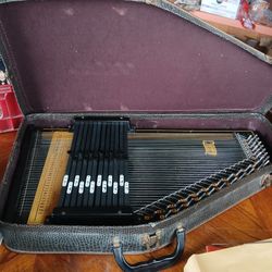 1961 Oscar Schmidt Autoharp W/ Case + Original User Manual & Music Books
