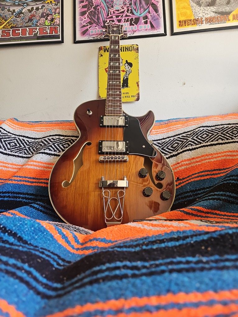 IYV IJZ300 TSB Jazz Solid HollowBody Electric Guitar for Sale in