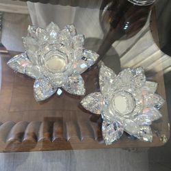 Crystal Candle Holders 