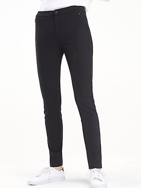 NWOT BLACK TOMMY HILFIGER STRETCH PONTE LEGGINGS