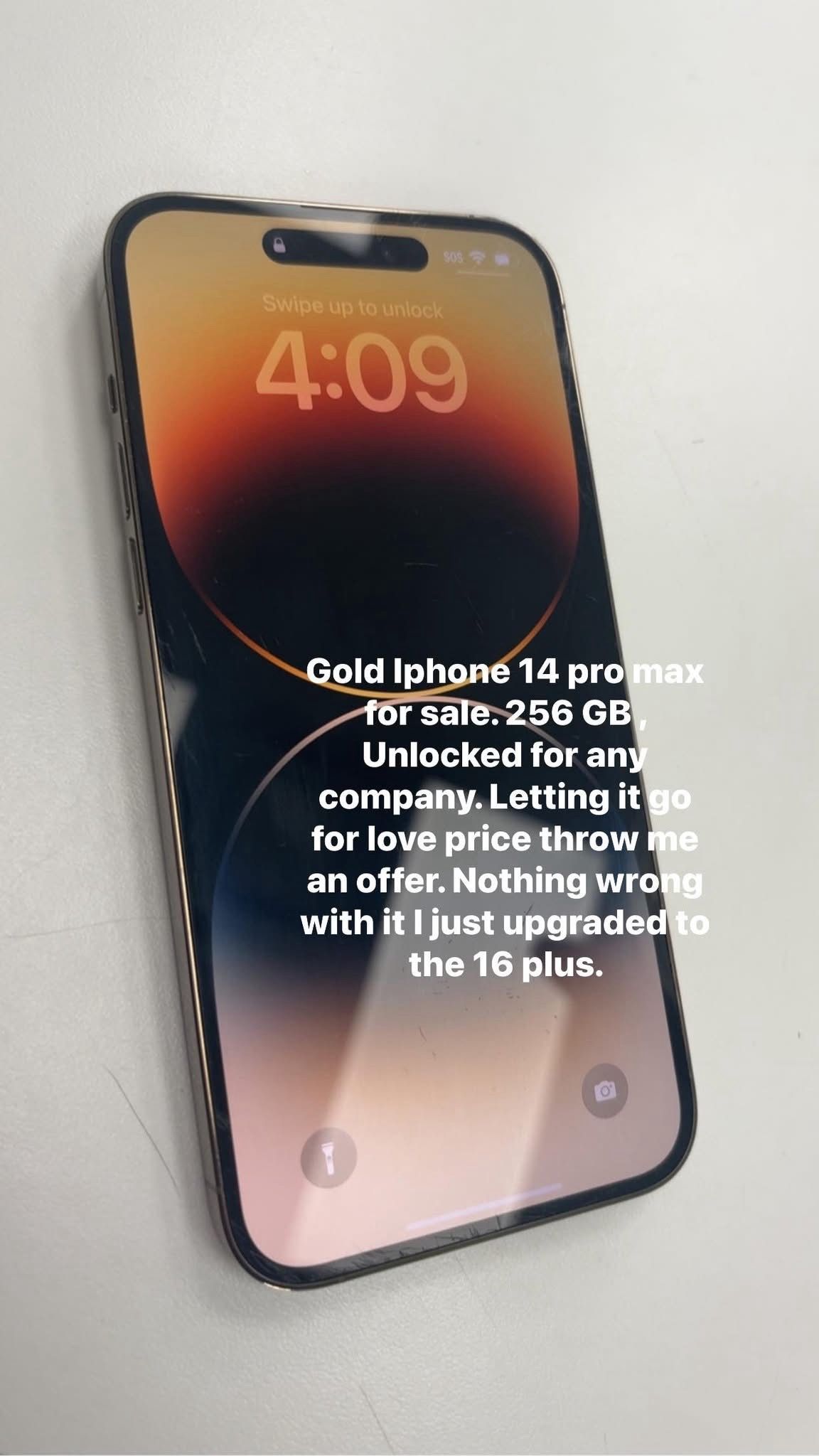 IPHONE 14 PRO MAX, GOLD, 256GB FACTORY UNLOCKED