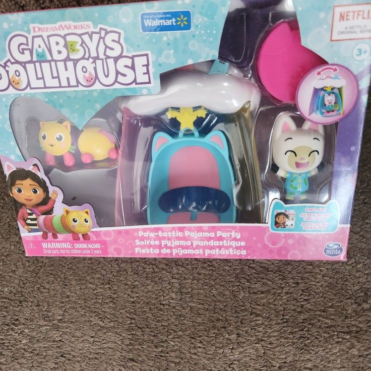 Gabby's Dollhouse Paw-tastic Pajama Party Figures and Playset